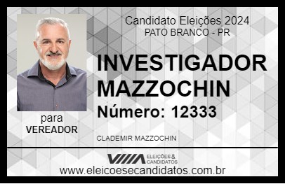 Candidato INVESTIGADOR MAZZOCHIN 2024 - PATO BRANCO - Eleições