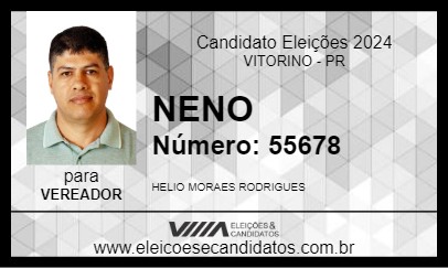 Candidato NENO 2024 - VITORINO - Eleições