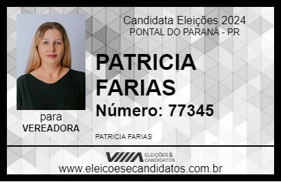 Candidato PATRICIA FARIAS 2024 - PONTAL DO PARANÁ - Eleições