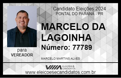 Candidato MARCELO DA LAGOINHA 2024 - PONTAL DO PARANÁ - Eleições