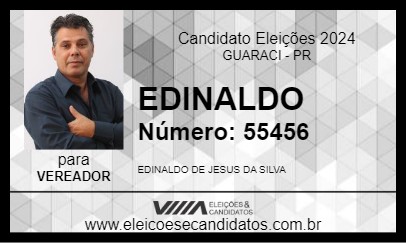 Candidato EDINALDO 2024 - GUARACI - Eleições