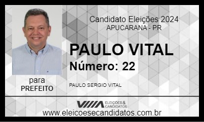 Candidato PAULO VITAL 2024 - APUCARANA - Eleições