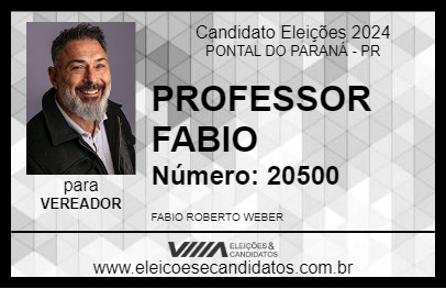 Candidato PROFESSOR FABIO 2024 - PONTAL DO PARANÁ - Eleições