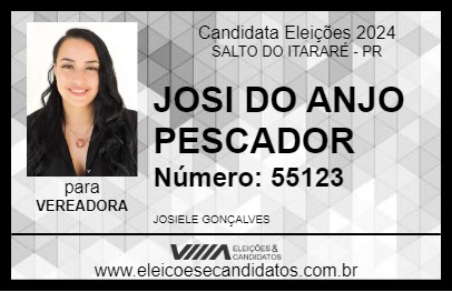 Candidato JOSI DO ANJO PESCADOR 2024 - SALTO DO ITARARÉ - Eleições