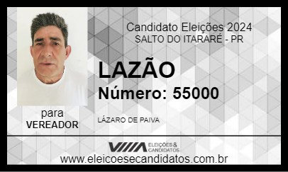 Candidato LAZÃO 2024 - SALTO DO ITARARÉ - Eleições