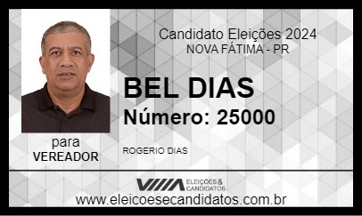 Candidato BEL DIAS 2024 - NOVA FÁTIMA - Eleições