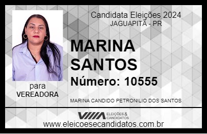 Candidato MARINA PETRONILIO 2024 - JAGUAPITÃ - Eleições