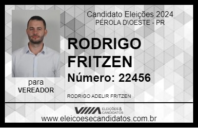 Candidato RODRIGO FRITZEN 2024 - PÉROLA D\OESTE - Eleições