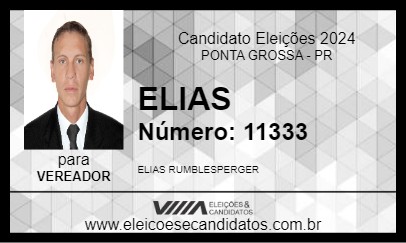 Candidato ELIAS 2024 - PONTA GROSSA - Eleições