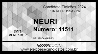 Candidato NEURI 2024 - PONTA GROSSA - Eleições