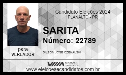 Candidato SARITA 2024 - PLANALTO - Eleições