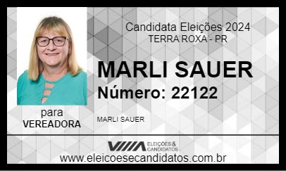 Candidato MARLI SAUER 2024 - TERRA ROXA - Eleições