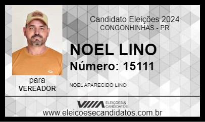 Candidato NOEL LINO 2024 - CONGONHINHAS - Eleições