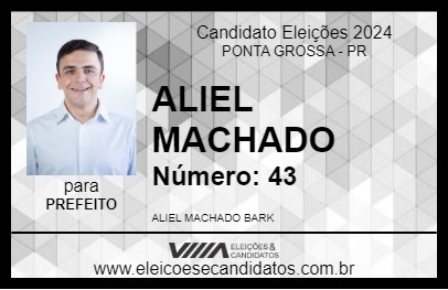 Candidato ALIEL MACHADO 2024 - PONTA GROSSA - Eleições