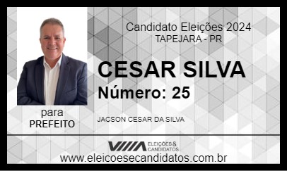 Candidato CESAR SILVA 2024 - TAPEJARA - Eleições