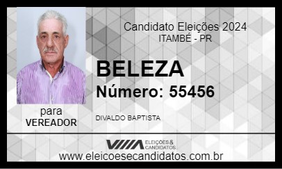 Candidato BELEZA 2024 - ITAMBÉ - Eleições