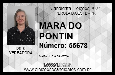 Candidato MARA DO PONTIN 2024 - PÉROLA D\OESTE - Eleições