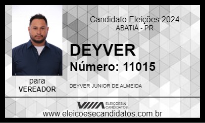 Candidato DEYVER 2024 - ABATIÁ - Eleições