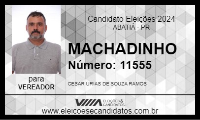 Candidato MACHADINHO 2024 - ABATIÁ - Eleições