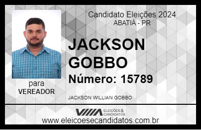 Candidato JACKSON GOBBO 2024 - ABATIÁ - Eleições