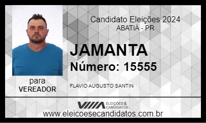 Candidato JAMANTA 2024 - ABATIÁ - Eleições