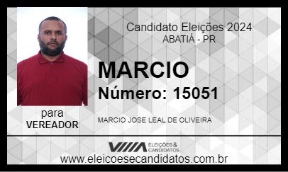 Candidato MARCIO 2024 - ABATIÁ - Eleições