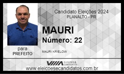 Candidato MAURI 2024 - PLANALTO - Eleições