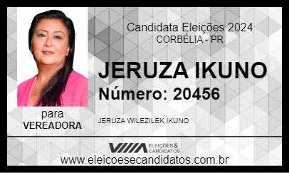 Candidato JERUZA IKUNO 2024 - CORBÉLIA - Eleições