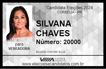 Candidato SILVANA CHAVES 2024 - CORBÉLIA - Eleições