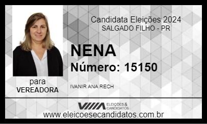 Candidato NENA 2024 - SALGADO FILHO - Eleições