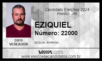 Candidato EZIQUIEL 2024 - PINHÃO - Eleições