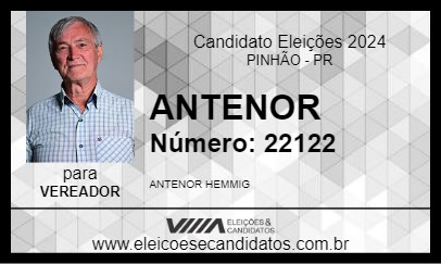 Candidato ANTENOR 2024 - PINHÃO - Eleições