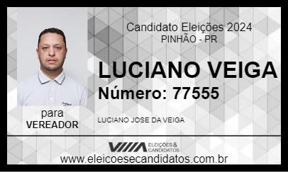 Candidato LUCIANO VEIGA 2024 - PINHÃO - Eleições