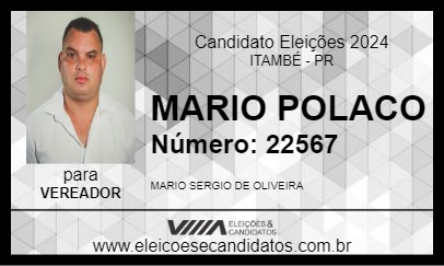 Candidato MARIO POLACO 2024 - ITAMBÉ - Eleições