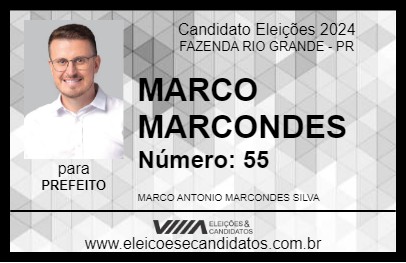 Candidato MARCO MARCONDES 2024 - FAZENDA RIO GRANDE - Eleições