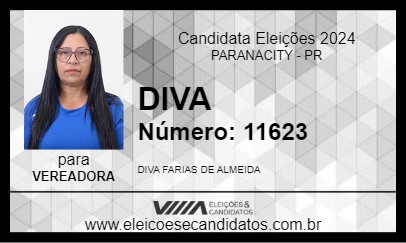 Candidato DIVA 2024 - PARANACITY - Eleições