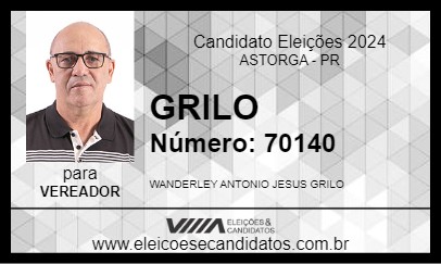 Candidato GRILO 2024 - ASTORGA - Eleições