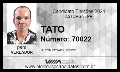 Candidato TATO 2024 - ASTORGA - Eleições