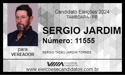 Candidato SERGIO JARDIM 2024 - TAMBOARA - Eleições