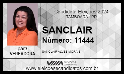 Candidato SANCLAIR 2024 - TAMBOARA - Eleições