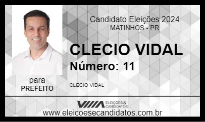 Candidato CLECIO VIDAL 2024 - MATINHOS - Eleições