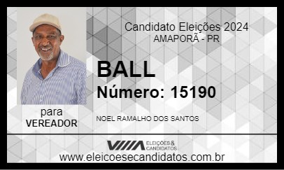 Candidato BALL 2024 - AMAPORÃ - Eleições