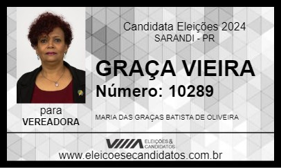 Candidato GRAÇA VIEIRA 2024 - SARANDI - Eleições