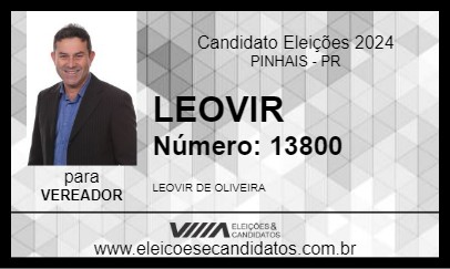 Candidato LEOVIR 2024 - PINHAIS - Eleições