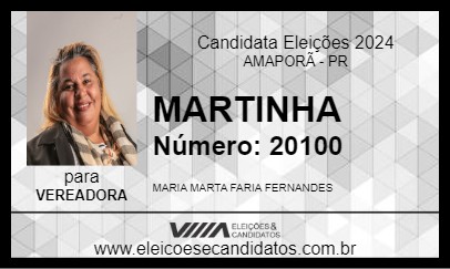 Candidato MARTINHA 2024 - AMAPORÃ - Eleições