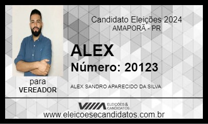 Candidato ALEX 2024 - AMAPORÃ - Eleições