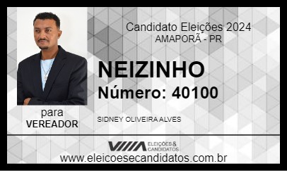 Candidato NEIZINHO 2024 - AMAPORÃ - Eleições