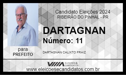 Candidato DARTAGNAN 2024 - RIBEIRÃO DO PINHAL - Eleições