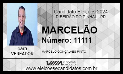 Candidato MARCELÃO 2024 - RIBEIRÃO DO PINHAL - Eleições