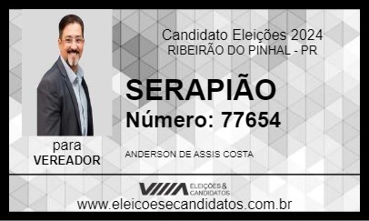 Candidato SERAPIÃO 2024 - RIBEIRÃO DO PINHAL - Eleições